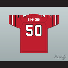 Load image into Gallery viewer, 1985 USFL Ron Simmons 50 Tampa Bay Bandits Road Football Jersey