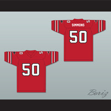 Load image into Gallery viewer, 1985 USFL Ron Simmons 50 Tampa Bay Bandits Road Football Jersey