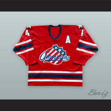 Load image into Gallery viewer, Rory Fitzpatrick 4 Rochester Americans Red Hockey Jersey