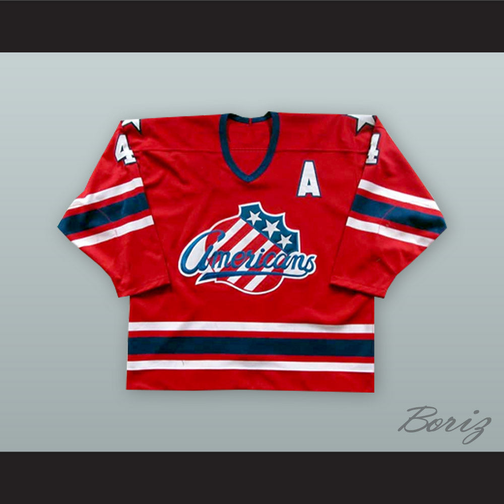 Rory Fitzpatrick 4 Rochester Americans Red Hockey Jersey