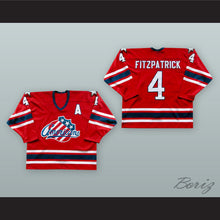 Load image into Gallery viewer, Rory Fitzpatrick 4 Rochester Americans Red Hockey Jersey