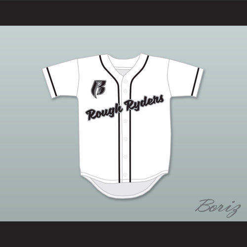 Rough Ryders White Baseball Jersey