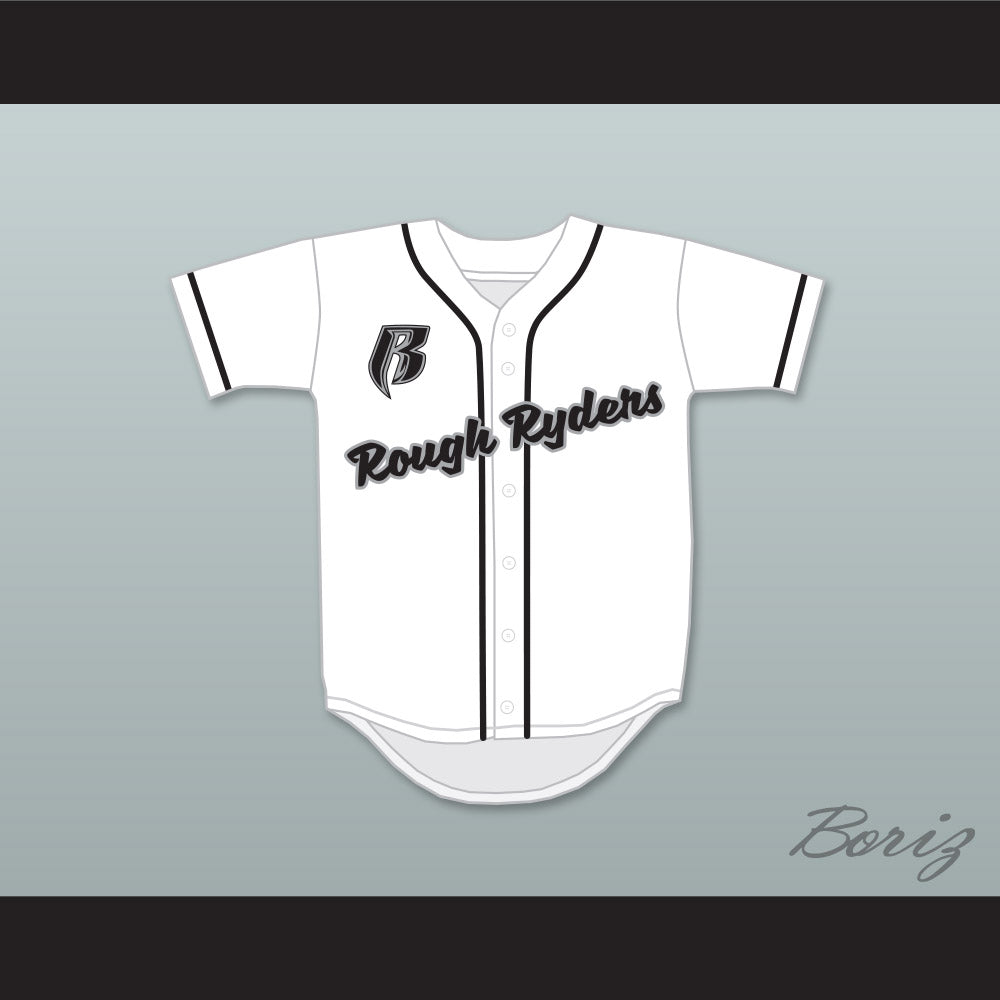 Rough Ryders White Baseball Jersey