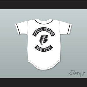 Rough Ryders White Baseball Jersey