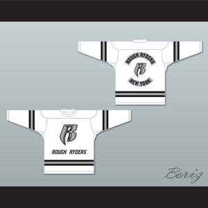 Rough Ryders White Hockey Jersey