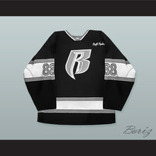 Load image into Gallery viewer, Rough Ryders 88 Black Hockey Jersey