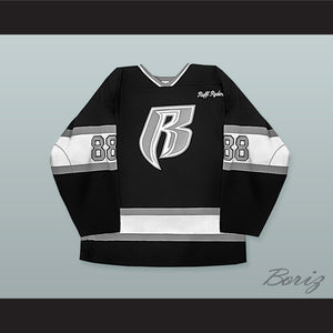 Rough Ryders 88 Black Hockey Jersey