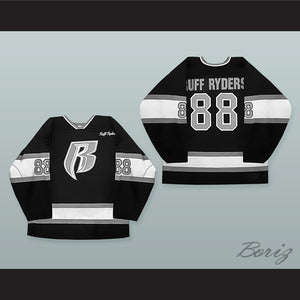 Rough Ryders 88 Black Hockey Jersey