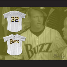 Load image into Gallery viewer, Rube Baker 32 Buzz White Pinstriped Baseball Jersey Major League: Back to the Minors