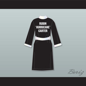 Rubin 'Hurricane' Carter Black Satin Full Boxing Robe