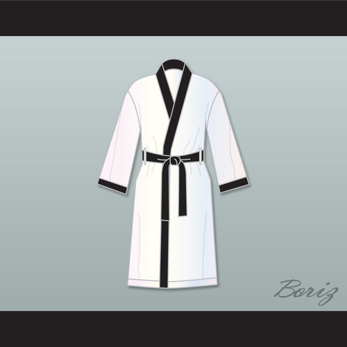 Rubin 'Hurricane' Carter White Satin Full Boxing Robe
