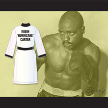 Load image into Gallery viewer, Rubin &#39;Hurricane&#39; Carter White Satin Full Boxing Robe
