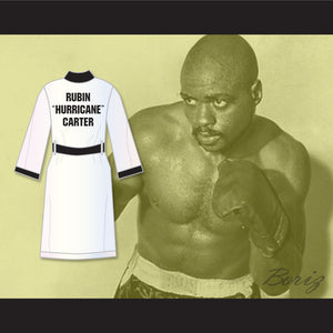 Rubin 'Hurricane' Carter White Satin Full Boxing Robe
