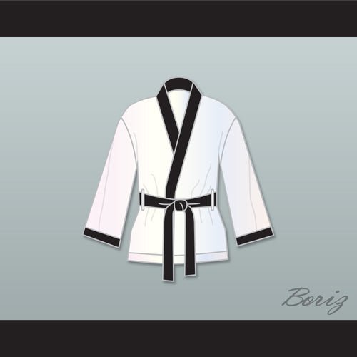 Rubin 'Hurricane' Carter White Satin Half Boxing Robe
