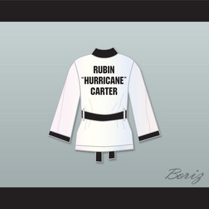 Rubin 'Hurricane' Carter White Satin Half Boxing Robe
