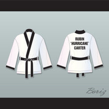 Load image into Gallery viewer, Rubin &#39;Hurricane&#39; Carter White Satin Half Boxing Robe