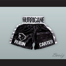 Load image into Gallery viewer, Rubin &#39;The Hurricane&#39; Carter Black Boxing Shorts