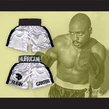 Load image into Gallery viewer, Rubin &#39;The Hurricane&#39; Carter White Boxing Shorts