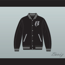 Load image into Gallery viewer, Ruff Ryders Black Varsity Letterman Jacket-Style Sweatshirt