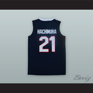 Rui Hachimura 21 Gonzaga Navy Blue Basketball Jersey