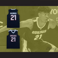 Load image into Gallery viewer, Rui Hachimura 21 Gonzaga Navy Blue Basketball Jersey