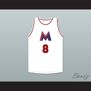 Rui Hachimura 8 Meisei High School White Basketball Jersey 2
