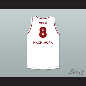 Rui Hachimura 8 Meisei High School White Basketball Jersey 2