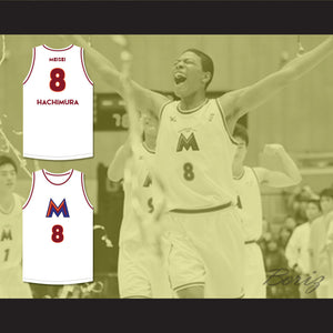 Rui Hachimura 8 Meisei High School White Basketball Jersey 2