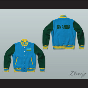 Rwanda Varsity Letterman Jacket-Style Sweatshirt