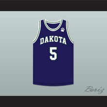 Load image into Gallery viewer, Ryan Rollins 5 Dakota High School Cougars Navy Blue Basketball Jersey 2