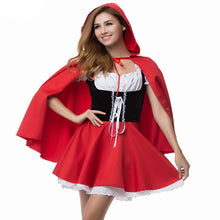 Load image into Gallery viewer, S-6XL Sexy Women Little Red Riding Hood Costumes Adult Anime Cosplay Fantasy Game Uniforms Halloween Party Fancy Dress