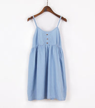 Load image into Gallery viewer, SEDUTMO Summer Tunic Dress Women Print Floral Basic Spaghetti Strap Dresses Sexy Sundress  Beach Party Dress ED020