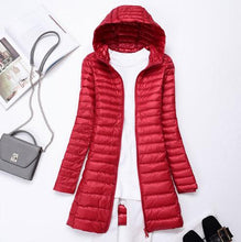 Load image into Gallery viewer, SEDUTMO Winter Long Ultra Light Duck Down Jackets Women Plus Size 3XL Down Coat Spring Puffer Jacket Slim Hooded Parkas ED230