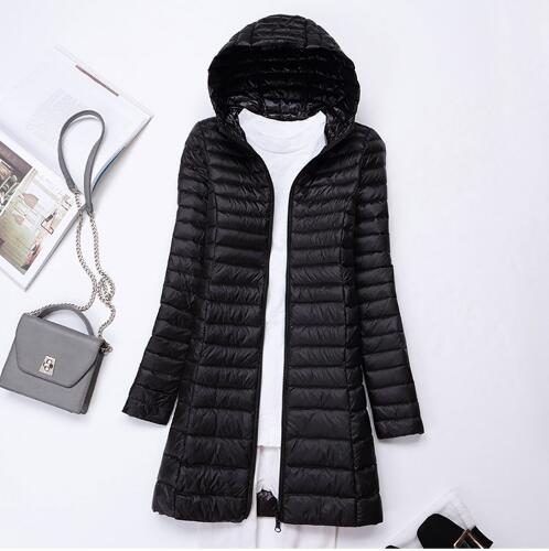 SEDUTMO Winter Long Ultra Light Duck Down Jackets Women Plus Size 3XL Down Coat Spring Puffer Jacket Slim Hooded Parkas ED230