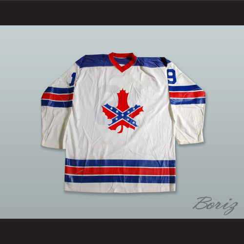 Roanoke Valley Rebels 19 White Hockey Jersey