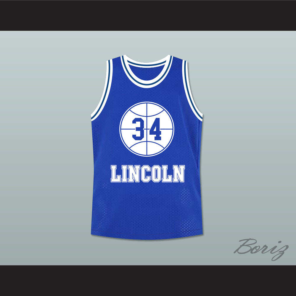 Jesus Shuttlesworth 34 Blue Lincoln High School Basketball Jersey He Got Game