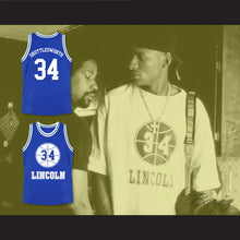 Load image into Gallery viewer, Jesus Shuttlesworth 34 Blue Lincoln High School Basketball Jersey He Got Game