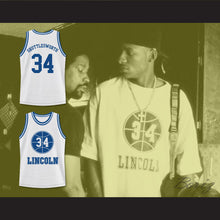 Load image into Gallery viewer, Jesus Shuttlesworth 34 White Lincoln High School Basketball Jersey He Got Game