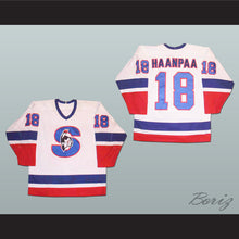 Load image into Gallery viewer, Ari Haanpaa 18 Springfield Indians Hockey Jersey