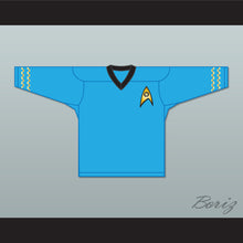 Load image into Gallery viewer, Starfleet Science Light Blue Hockey Jersey