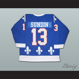 Mats Sundin 13 Quebec Nordiques Hockey Jersey