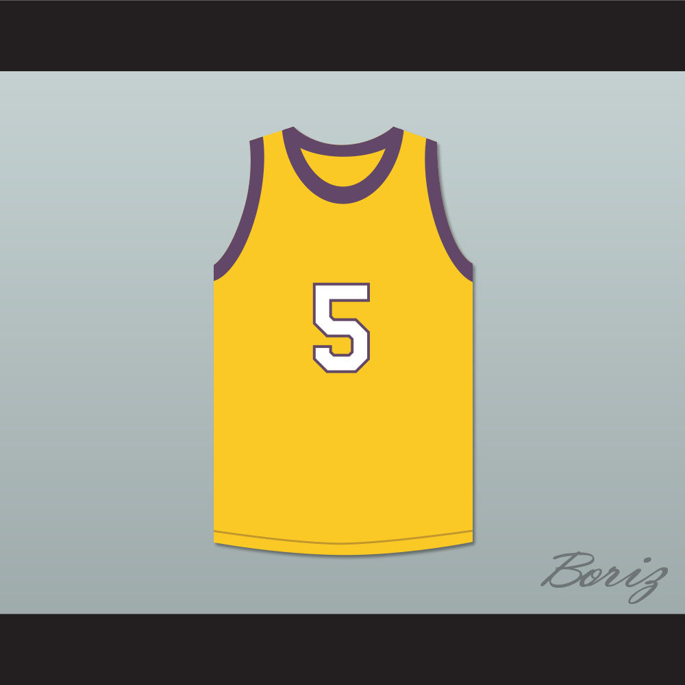 Saffron Johnson 5 Los Angeles Yellow Basketball Jersey MADtv Skit