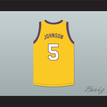 Load image into Gallery viewer, Saffron Johnson 5 Los Angeles Yellow Basketball Jersey MADtv Skit