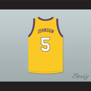 Saffron Johnson 5 Los Angeles Yellow Basketball Jersey MADtv Skit