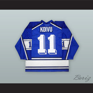 Saku Koivu 11 Finland National Team Blue Hockey Jersey