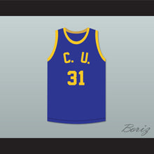 Load image into Gallery viewer, Sam &quot;Bull&quot; Newton 31 Cadwallader University Blue Basketball Jersey Fast Break