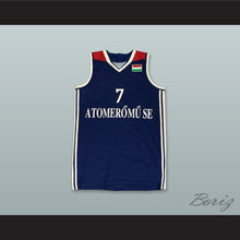 Load image into Gallery viewer, Samenas 7 Atomeromu SE Paks Hungary Navy Blue Basketball Jersey