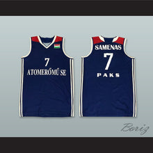 Load image into Gallery viewer, Samenas 7 Atomeromu SE Paks Hungary Navy Blue Basketball Jersey