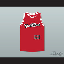Load image into Gallery viewer, San Andreas Dribblers 69 Red Basketball Jersey
