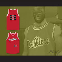 Load image into Gallery viewer, San Andreas Dribblers 69 Red Basketball Jersey